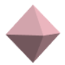 Oktaeder rosa